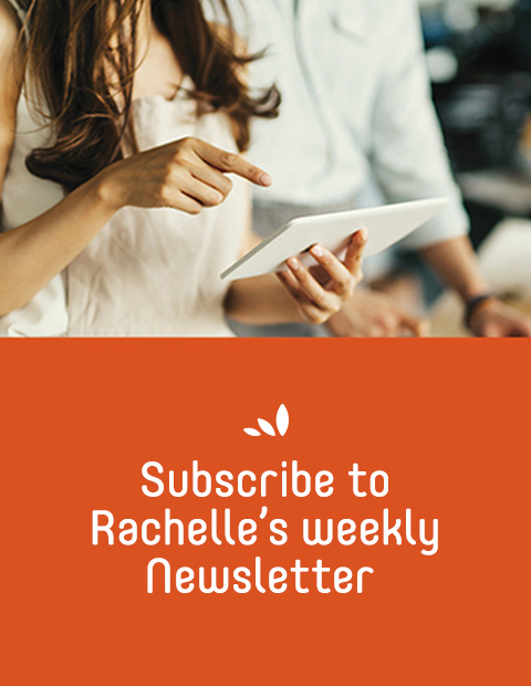 Subscribe to rachelle's weekly newsletter